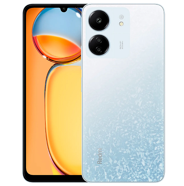 Smartphone Xiaomi Redmi 13C Global 128GB 6GB RAM Dual SIM NFC Tela 6.74" - Glacier White