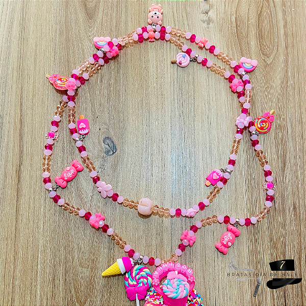 Guia erê rosa em cristal