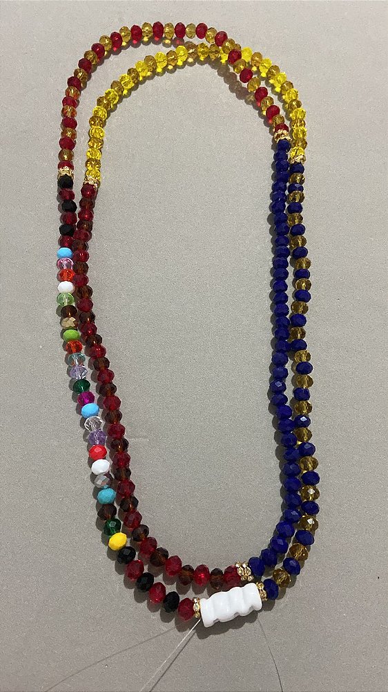 Guia de cristal com 6 orixas