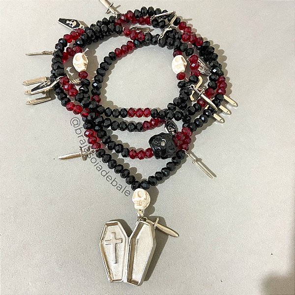 Guia Exu marabo em cristal