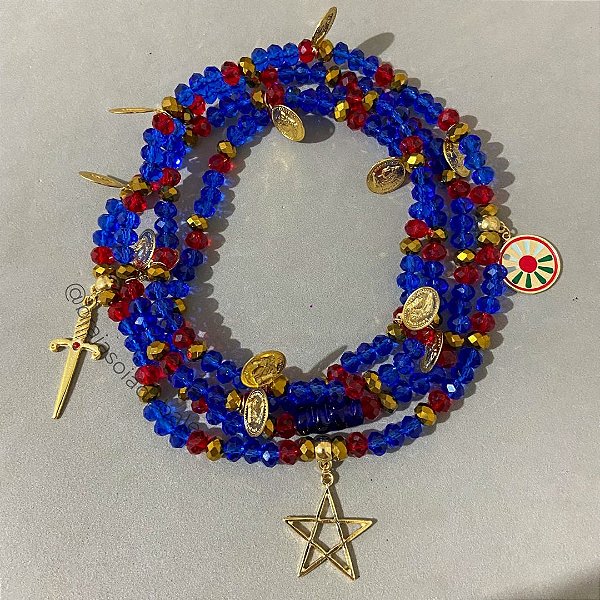 Guia de Cigano azul em cristal