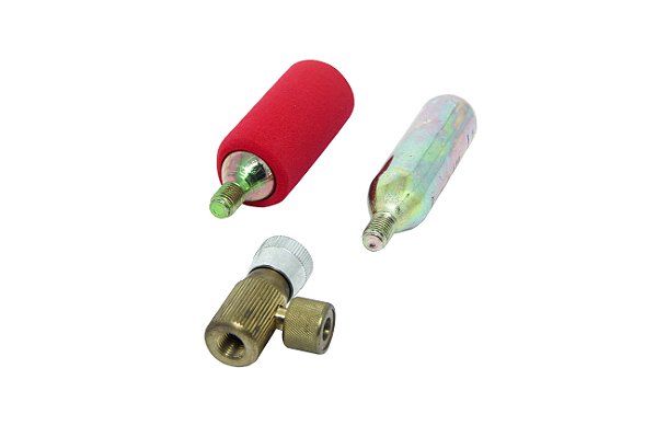 Kit P/encher Pneu Bering (bikes) Valv + 2 Garrafas Co2 16g [F016]