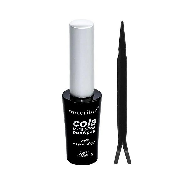 Cola adesivo para Cílios Postiços - Preto - Macrilan 7g