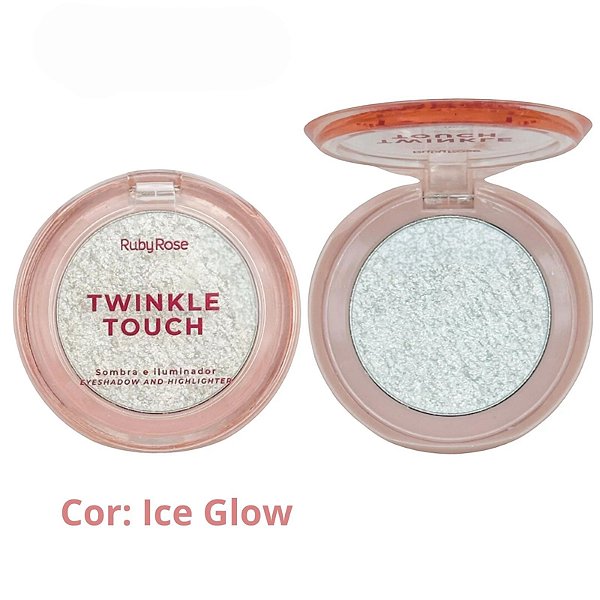 Sombra e Iluminador Twinkle Touch (COR Ice Glow) Ruby Rose
