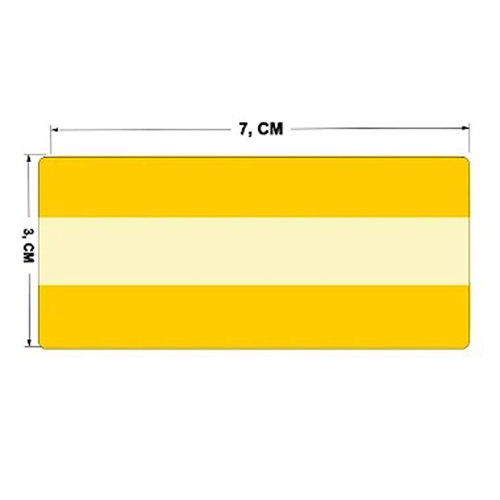 Kit 100 Sinalizadores de Degrau em PVC Fotoluminescente 7x3 cm