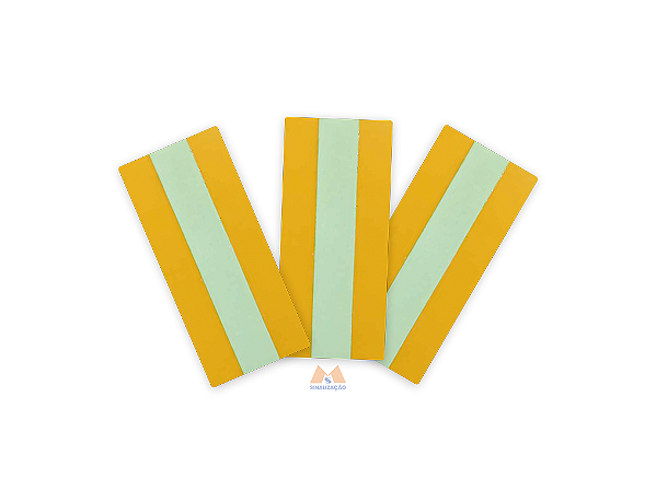 KIT C/ 50 UNID. - Faixa degrau PVC Fotoluminescente medida 7x3