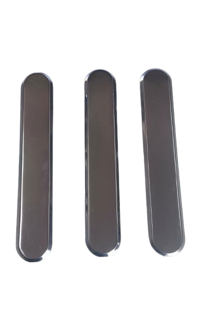 Piso Tátil Direcional INOX– 1 Metro Linear (auto colante)