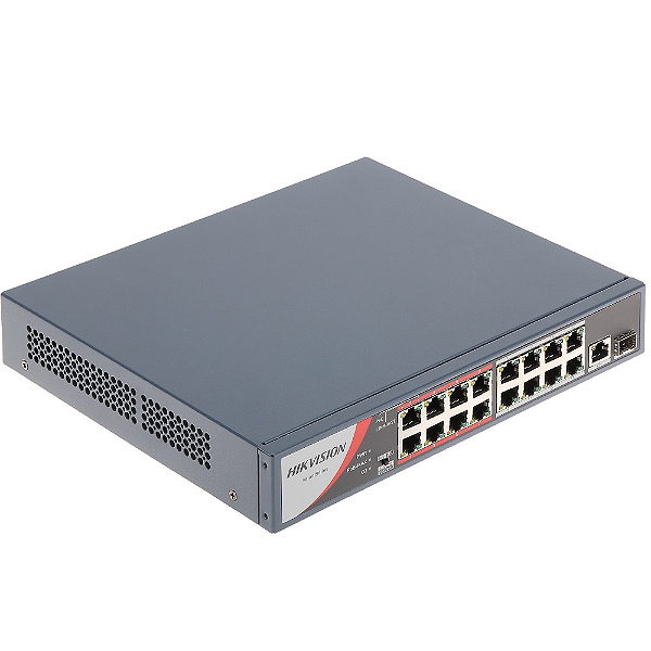 SWITCH 16P 10/100MBPS POE DS-3E0318P-E/M(B)
