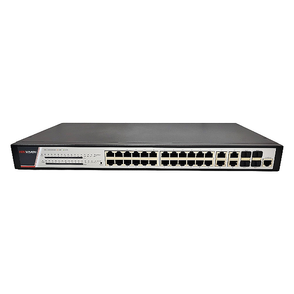 SWITCH 24P 10/100/1000MBPS POE DS-3E2528P(B)