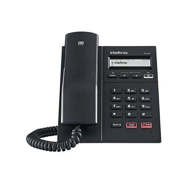 Telefone IP TIP 125 Intelbras 1 Conta SIP Corporativo