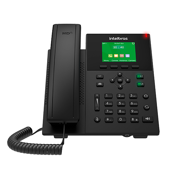 Telefone IP Avançado V5501 Intelbras Contas SIP e Display Colorido Opcional