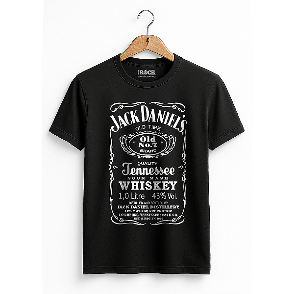 Camiseta Jack Daniels Tradicional Preta