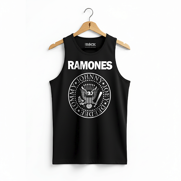 Regata Masculina Ramones Preta