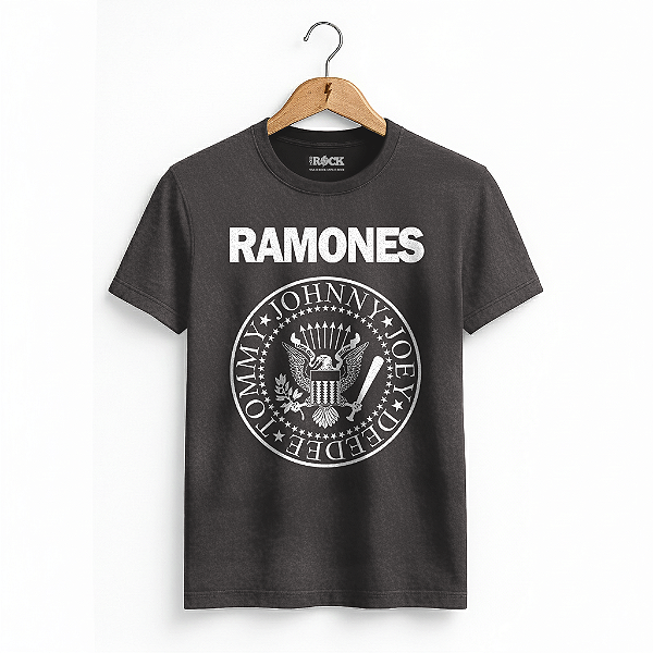Camiseta Estonada Ramones Preta