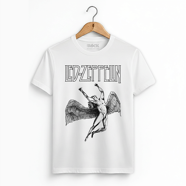 Camiseta Led Zeppelin Branca
