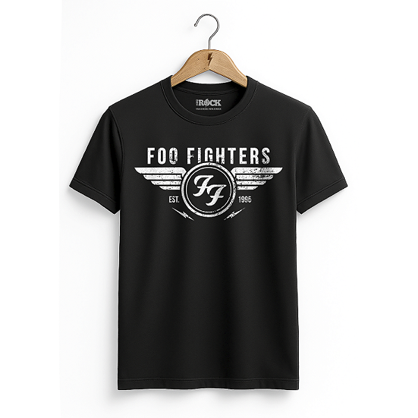Camiseta Foo Fighters Logo Preta