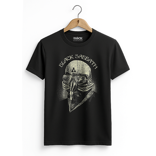 Camiseta Black Sabbath Máscara Preto