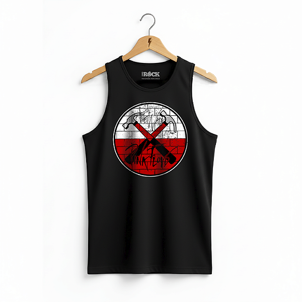 Regata Masculina Pink Floyd The Wall Preta