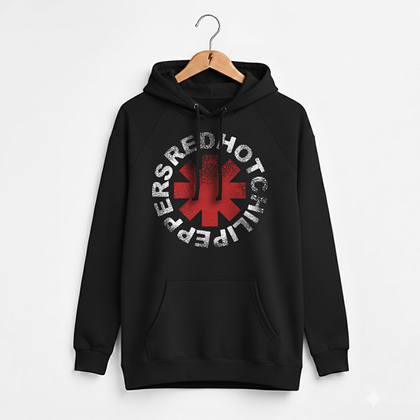 Moletom Canguru Feminino Red Hot Spray Preto