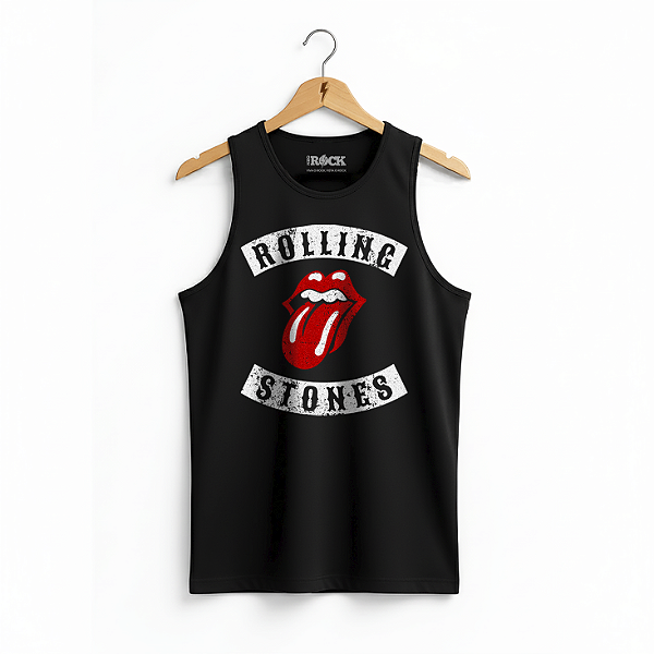 Regata Masculina Rolling Stones Preta