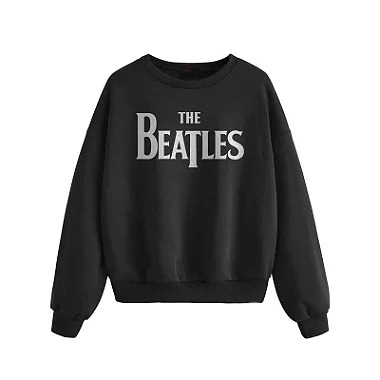 Moletom Careca The Beatles Preto