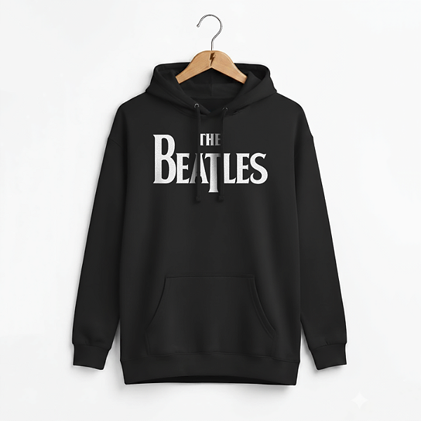 Moletom Canguru The Beatles Preto