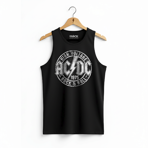 Regata Masculina ACDC High Voltage Preta