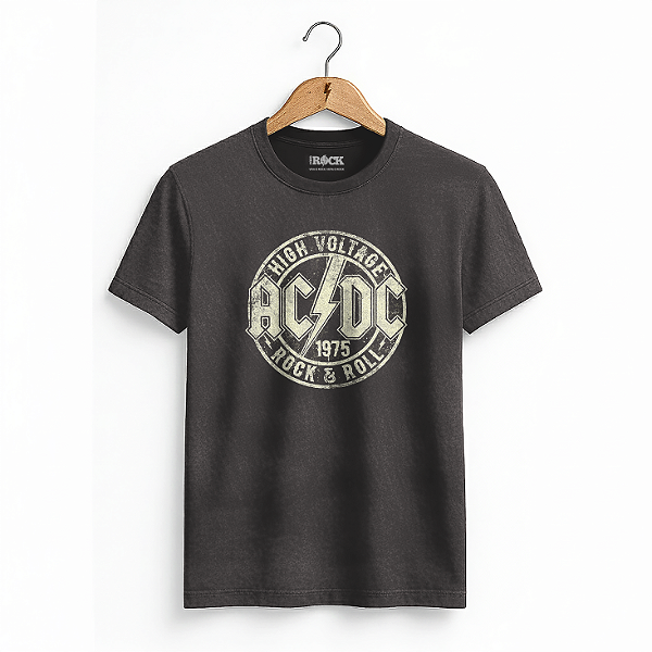 Camiseta Estonada ACDC High Preta
