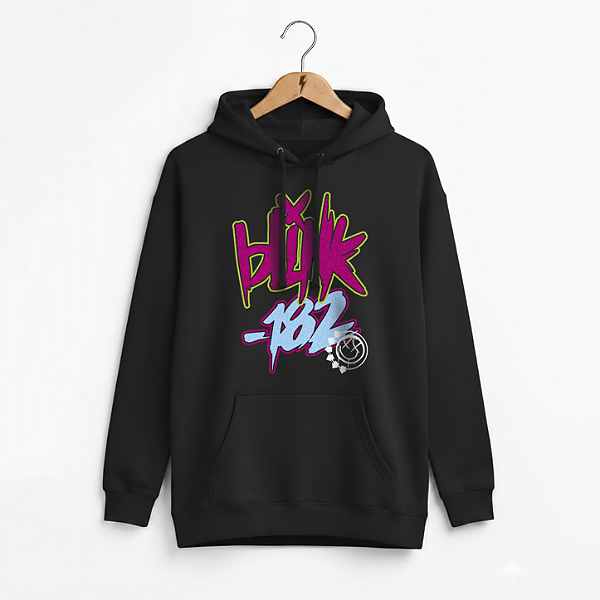 Moletom Canguru Blink 182 Preto