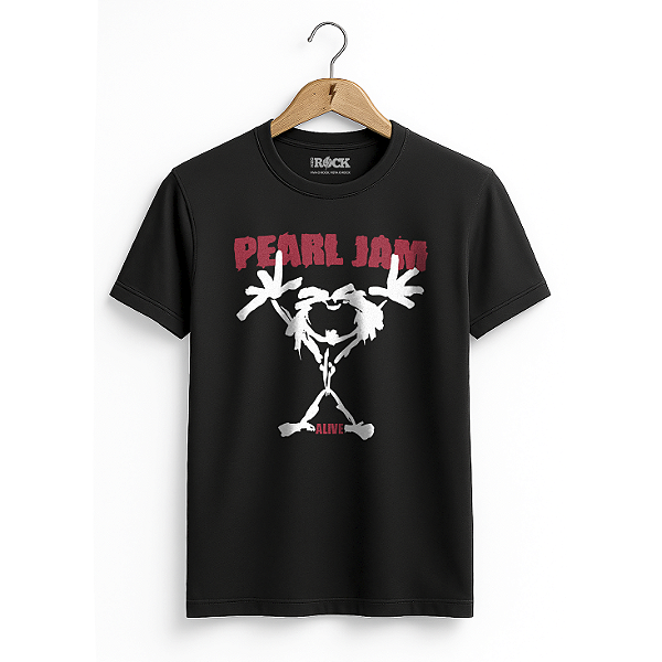 Camiseta Pearl Jam Alive Preta