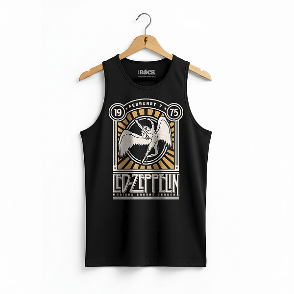 Regata Masculina Led Zeppelin Garden Preta