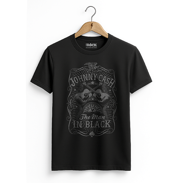 Camiseta Johnny Cash In Black Preta