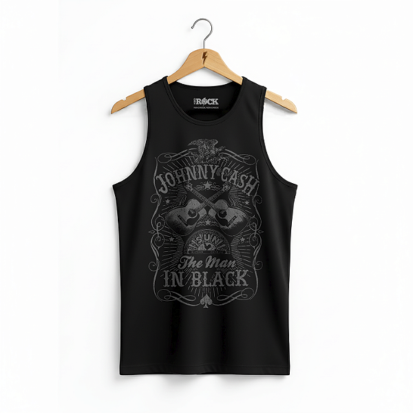 Regata Masculina Johnny Cash In Black Preta
