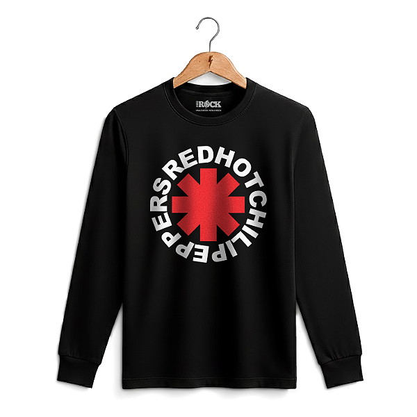 Camiseta Manga Longa Red Hot Preta