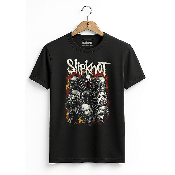 Camiseta Slipknot Heads Preta