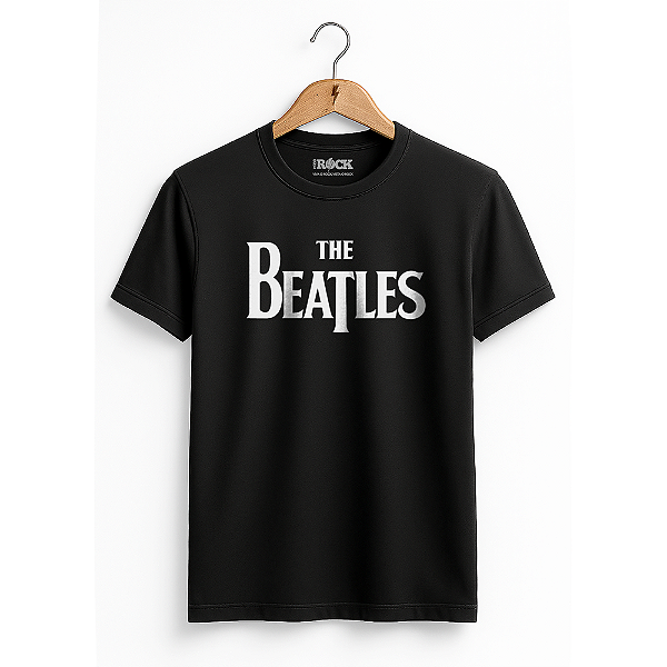 Camiseta The Beatles Logo Preta