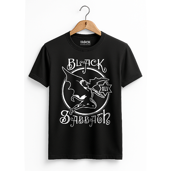 Camiseta Black Sabbath Logo Preto