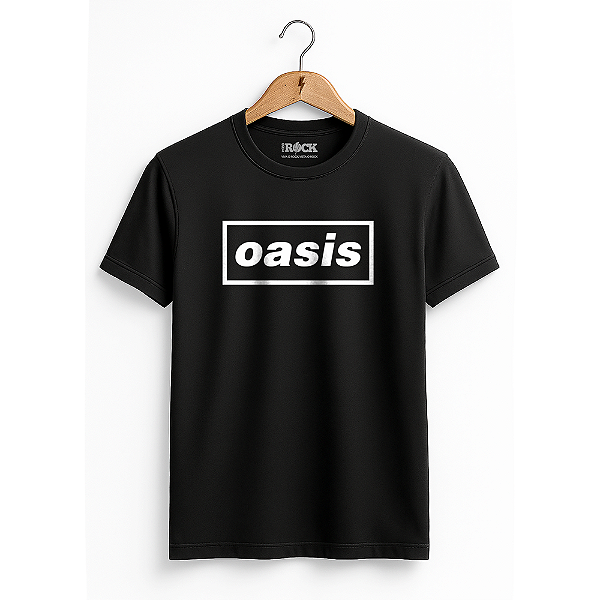 Camiseta Oasis Logo Preta