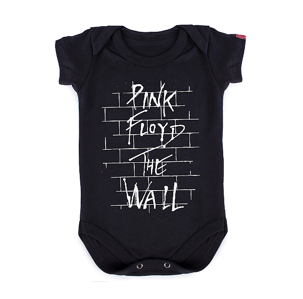 Body Bebê Pink Floyd The Wall - Preto