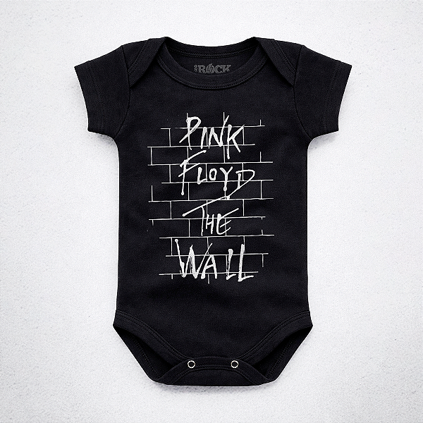 Body Bebê Pink Floyd The Wall - Preto