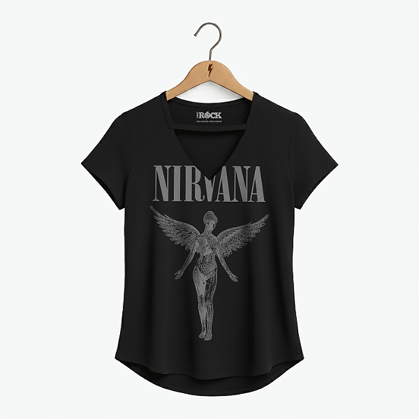 Blusinha Nirvana In Utero - Preta