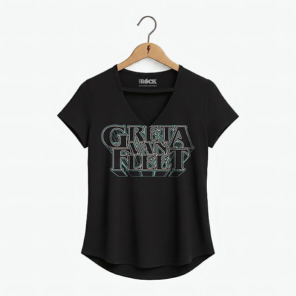 Blusinha Greta Van Fleet Logo - Preta