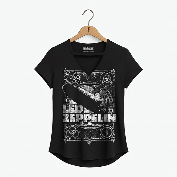 Blusinha Led Zeppelin Mothership - Preta