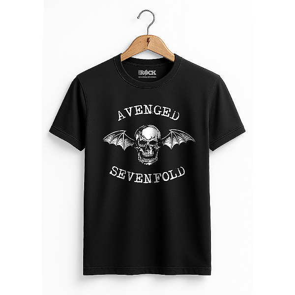 Camiseta Avenged Sevenfold Logo Preto