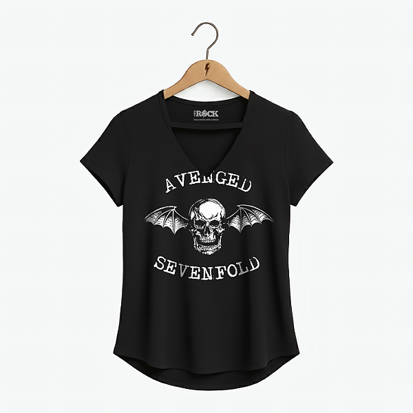 Blusinha Avenged Sevenfold Logo Preta
