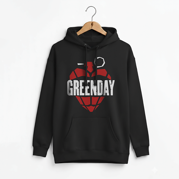Moletom Canguru Green Day Grenade Preto