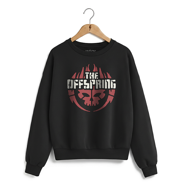 Moletom Careca The Offspring Skull Preto