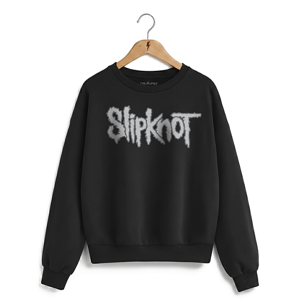 Moletom Careca Slipknot Escrita Preto