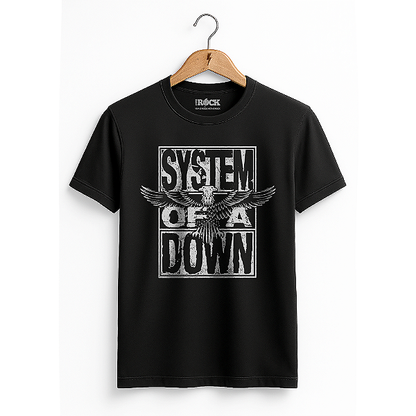 Camiseta System Of a Down Eagle Preto