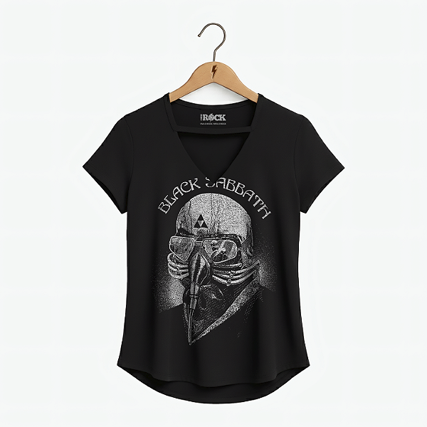 Blusinha Black Sabbath Máscara Preta
